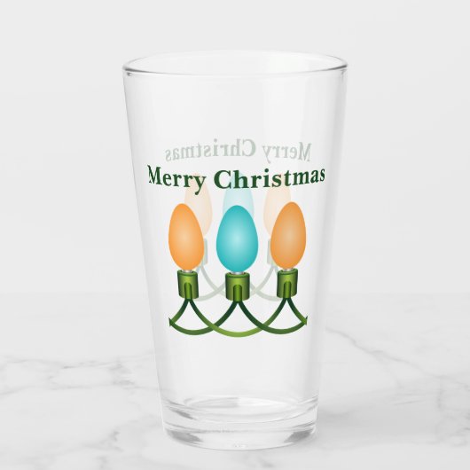 クリスマスライトトリオオレンジとブルー タンブラーグラス (裏面)