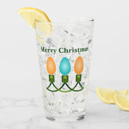 クリスマスライトトリオオレンジとブルー タンブラーグラス