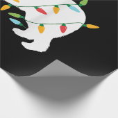 クリスマスライトニューファンドランドの贈り物 |愛犬家 ラッピングペーパー (角)