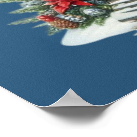 クリスマスライトハウスポスター ポスター (角)