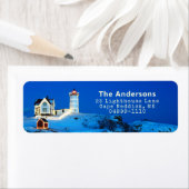 クリスマスライトハウス差出人住所 ラベル (インサイチュ)