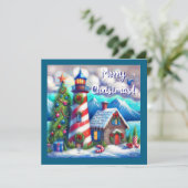 クリスマスライトハウス航海のコースタルマウンテン シーズンカード (スタンド正面)