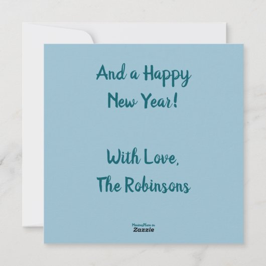 クリスマスライトハウス航海のコースタルマウンテン シーズンカード (裏面)