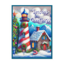 クリスマスライトハウス航海のコースタルマウンテン