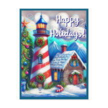 クリスマスライトハウス航海のコースタルマウンテン