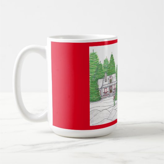 クリスマスライトハウス2コーヒーマグ コーヒーマグカップ (左)