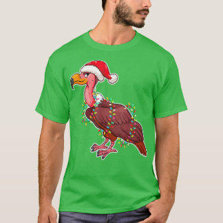 クリスマスライトハゲワシ着用クリスマスハゲワシ Tシャツ