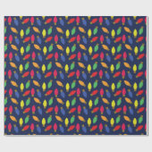 クリスマスライトバルブホリデーラッピング紙 ラッピングペーパー (フラット)