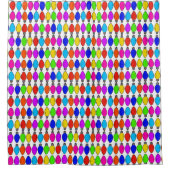 クリスマスライトバルブ模様シャワーカーテン シャワーカーテン (正面)