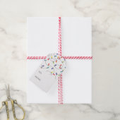 クリスマスライトパターン ギフトタグ (より糸付き)