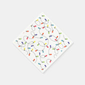 クリスマスライトパターン スタンダードカクテルナプキン (角)