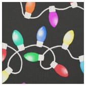クリスマスライトパターン ファブリック (クローズアップ)