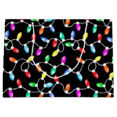 クリスマスライトパターン ラージペーパーバッグ (正面)