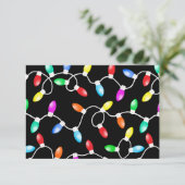 クリスマスライトパターン 招待状 (スタンド正面)