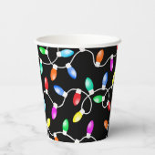 クリスマスライトパターン 紙コップ (裏面)