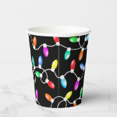 クリスマスライトパターン 紙コップ (右)