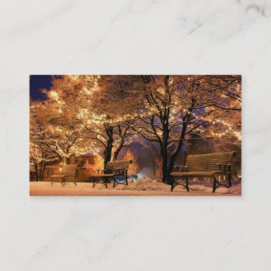 クリスマスライトパークベンチ 名刺 (裏面)