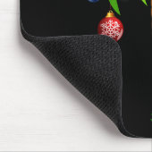 クリスマスライトパームツリーおもしろいハワイビーチトロピック マウスパッド (コーナー)