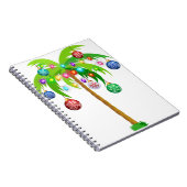 クリスマスライトパームツリーハワイビーチトロピカルx ノートブック (右側)