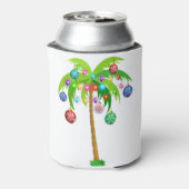 クリスマスライトパームツリーハワイビーチトロピカルx 缶クーラー (缶裏面)