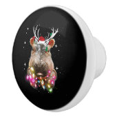 クリスマスライトヒッポポタムス恋人 セラミックノブ (右)