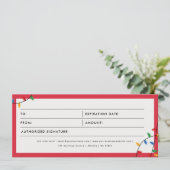 クリスマスライトビジネスギフト証明書券 (スタンド正面)