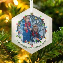 クリスマスライトファミリー写真可愛い年間記念品