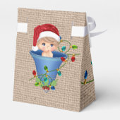 クリスマスライトフェイクバーラップテントの好意ボックス フェイバーボックス (裏面サイド)