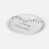 クリスマスライトフェスティバルホリデーパーティー ペーパープレート (アングル)