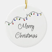 クリスマスライトフェスティバルレトロホリデイ セラミックオーナメント (正面)