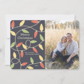 クリスマスライトフォトカード – ヴィンテージスタイル シーズンカード (正面)