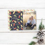 クリスマスライトフォトカード – ヴィンテージスタイル シーズンカード