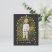 クリスマスライトフォトクリスマスホリデーカード (スタンド正面)