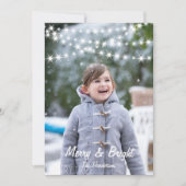 クリスマスライトフォトホリデーカード シーズンカード (正面)