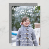 クリスマスライトフォトホリデーカード シーズンカード (正面/裏面)