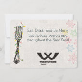 クリスマスライトフォークシェフケータリングレストラン シーズンカード (裏面)