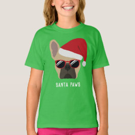 クリスマスライトフォーン フレンチブルドッグ Tシャツ