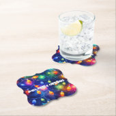 クリスマスライトブライトホリデーお洒落メリー ペーパーコースター (インサイチュ)