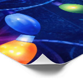 クリスマスライトブライトホリデーお洒落メリー ポスター (コーナー)