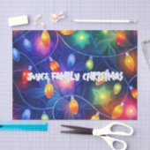 クリスマスライトブライトホリデーお洒落メリー 薄葉紙 (クラフト)