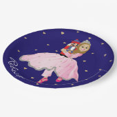 クリスマスライトブラウンバレリナクララ紙プレート ペーパープレート (アングル)