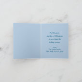 クリスマスライトホリデーカード付きレッドバイク シーズンカード (内部)