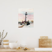 クリスマスライトポスター ポスター (キッチン)