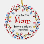 クリスマスライトママセラミック セラミックオーナメント (正面)