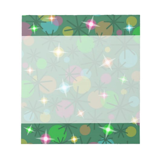 クリスマスライトメモ帳 ノートパッド (正面)