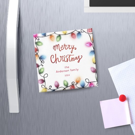 クリスマスライトメリークリスマスマグネット マグネット