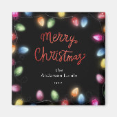 クリスマスライトメリークリスマスマグネット マグネット (正面)