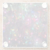 クリスマスライトモダン飲料 ガラスコースター (裏面)