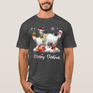 クリスマスライトヤギクリスマスパジャマ Tシャツ