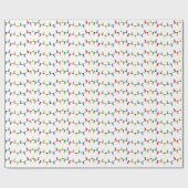 クリスマスライトラッピング紙 ラッピングペーパー (フラット)